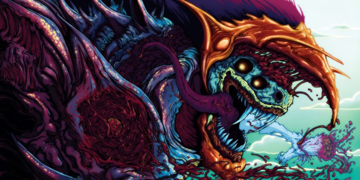 4000x2251 HD wallpaper: figure, freak, monster, teeth, art, csgo, beast, skin