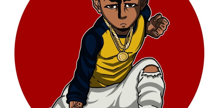 2048x2048 Supreme Jason Cartoon Wallpaper