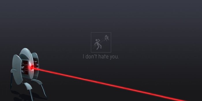 1920x1200 Portal 2 Turret I Don't Hate You ❤ 4K HD Desktop Wallpaper for 4K