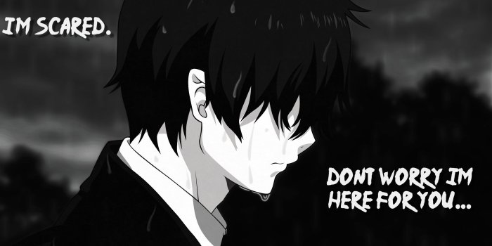 2560x1440 Sad Anime Wallpaper with quote HD Wallpaper | Background Image