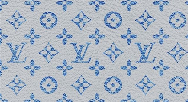 640x1385 Louis Vuitton blue pattern art iPhone X Wallpapers Free Download