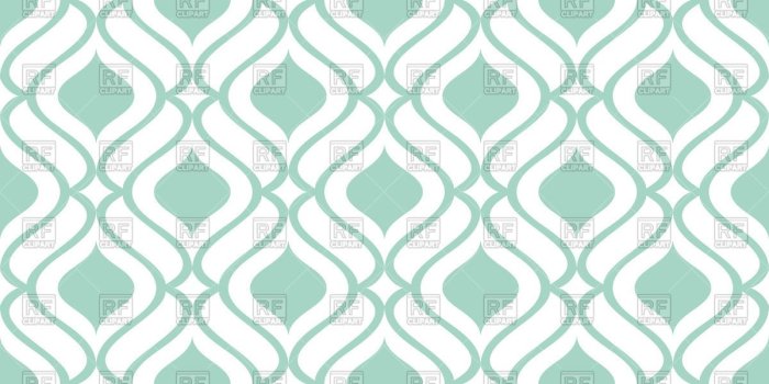 1200x1200 Simple Green And White Wallpaper With Seamless Geometric - Pattern