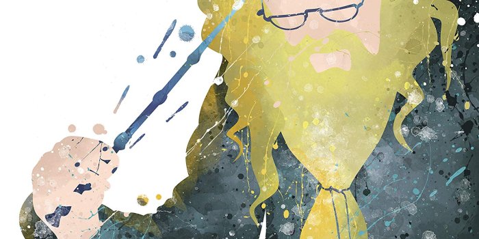 1500x1199 Amazon.com: 8x10 P01 Dumbledore Harry Potter Inspired Watercolor