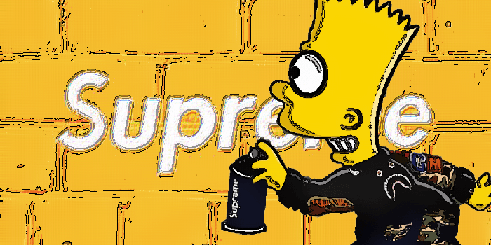 736x1308 Supreme #BartxSupreme #Yellow | supreme in 2019 | Hypebeast