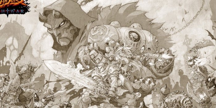1332x850 Wallpaper art, demons, Battle chasers, warriror images for desktop