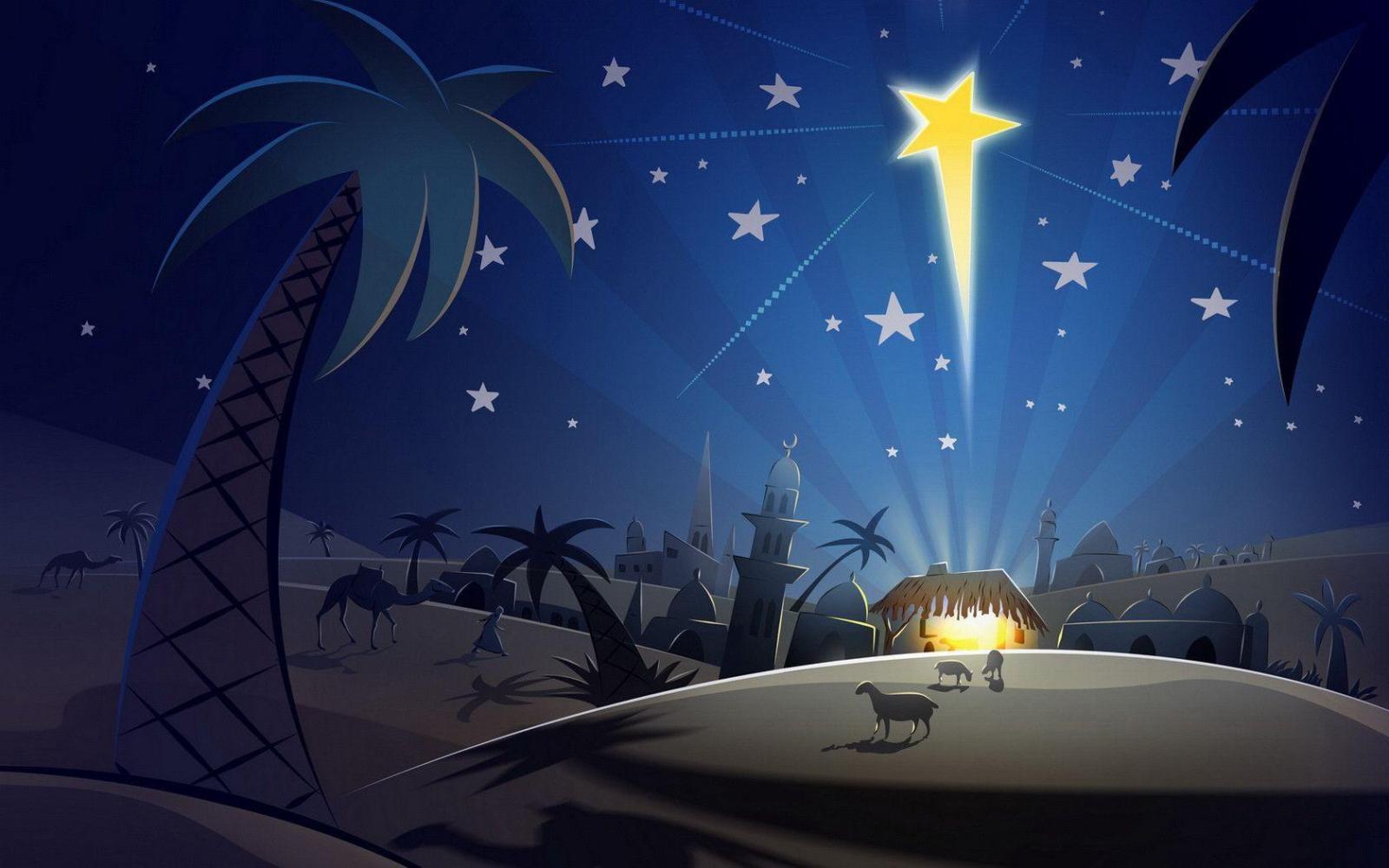 1680x1050 Free Christmas Nativity Wallpapers