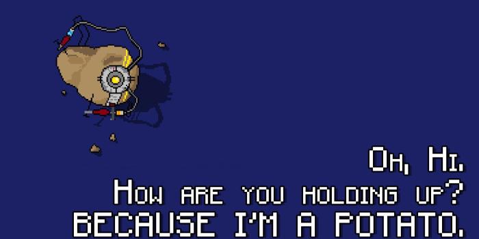 1920x1080 GLaDOS Portal 2 potato quotes wallpaper (#3025035)