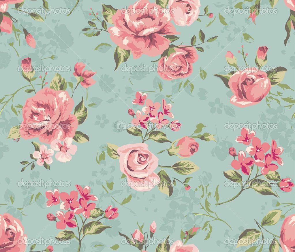 1023x874 Vintage Flower Wallpaper Backgrounds | Classic wallpaper seamless