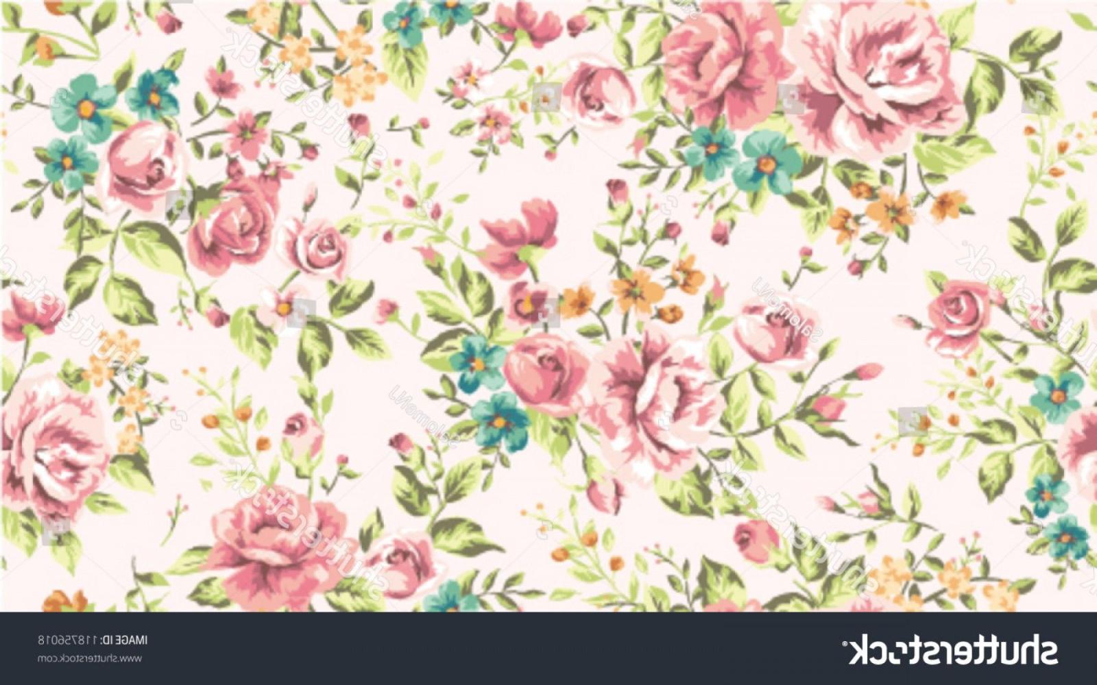 1800x1126 Classic Wallpaper Seamless Vintage Flower Pattern | HandandBeak