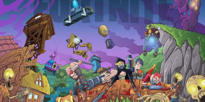 1280x800 Download 1280x800 wallpaper fortnite, video game, landscape, full hd