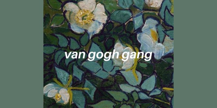 1080x1920 green Van Gogh art hoe iPhone wallpaper aesthetic artsy minimal