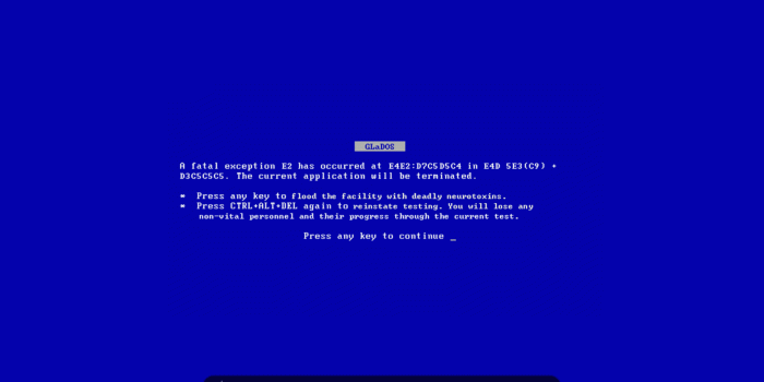 1920x1080 Portal 2 Blue Screen | Desktop Wallpapers | 4k wallpaper for mobile