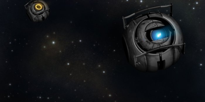 2400x1350 Portal 2 Wheatley In Space ❤ 4K HD Desktop Wallpaper for 4K Ultra