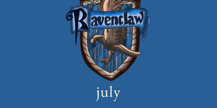 1025x1920 July 2018 Calendar Wallpaper Phone Harry Potter Hogwarts Ravenclaw