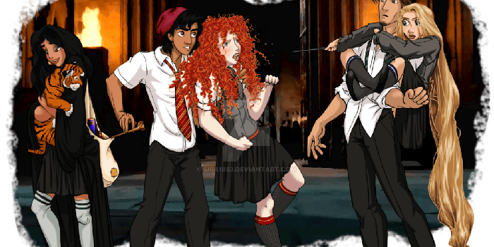 1151x694 Disney at Hogwarts: 3/8 by Eira1893