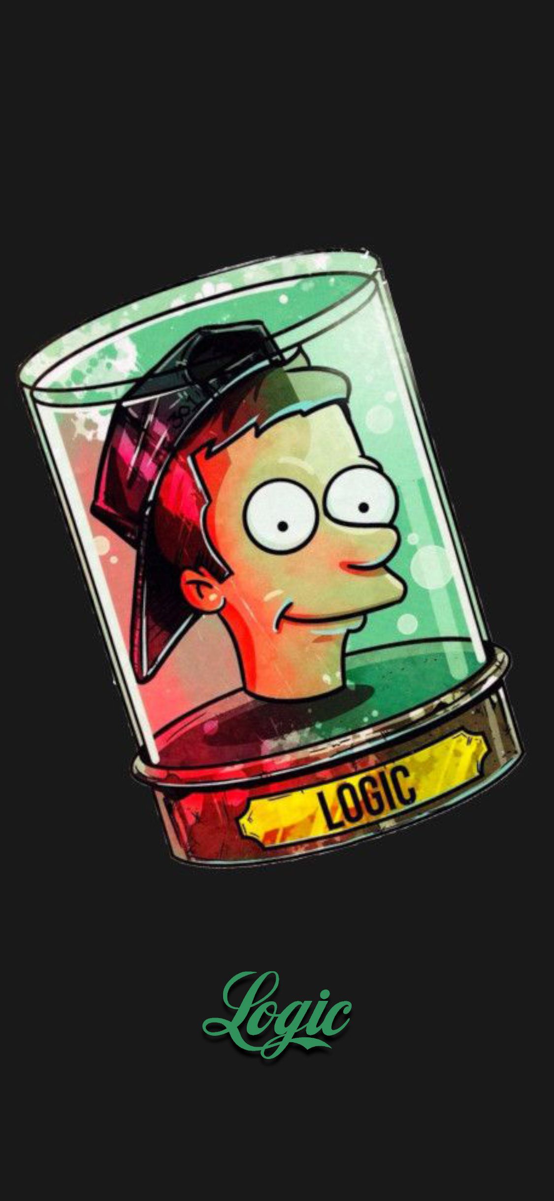 1125x2436 Logic X Futurama - Logic Wallpaper Iphone X (#235359) - HD Wallpaper