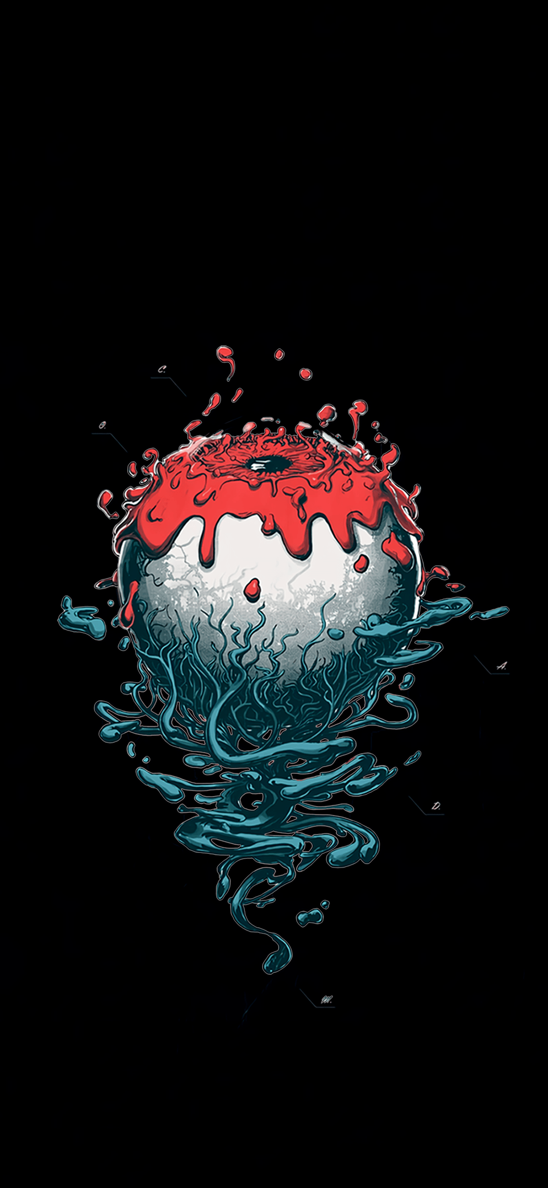 1125x2436 OLED Homicide iPhone X Wallpaper [More sizes in comments including