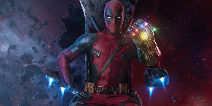 2400x1350 Deadpool With Infinity Gauntlet, HD Superheroes, 4k Wallpapers