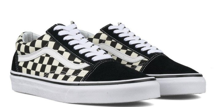 1024x768 Vans Unisex Primary Checkered Black/White