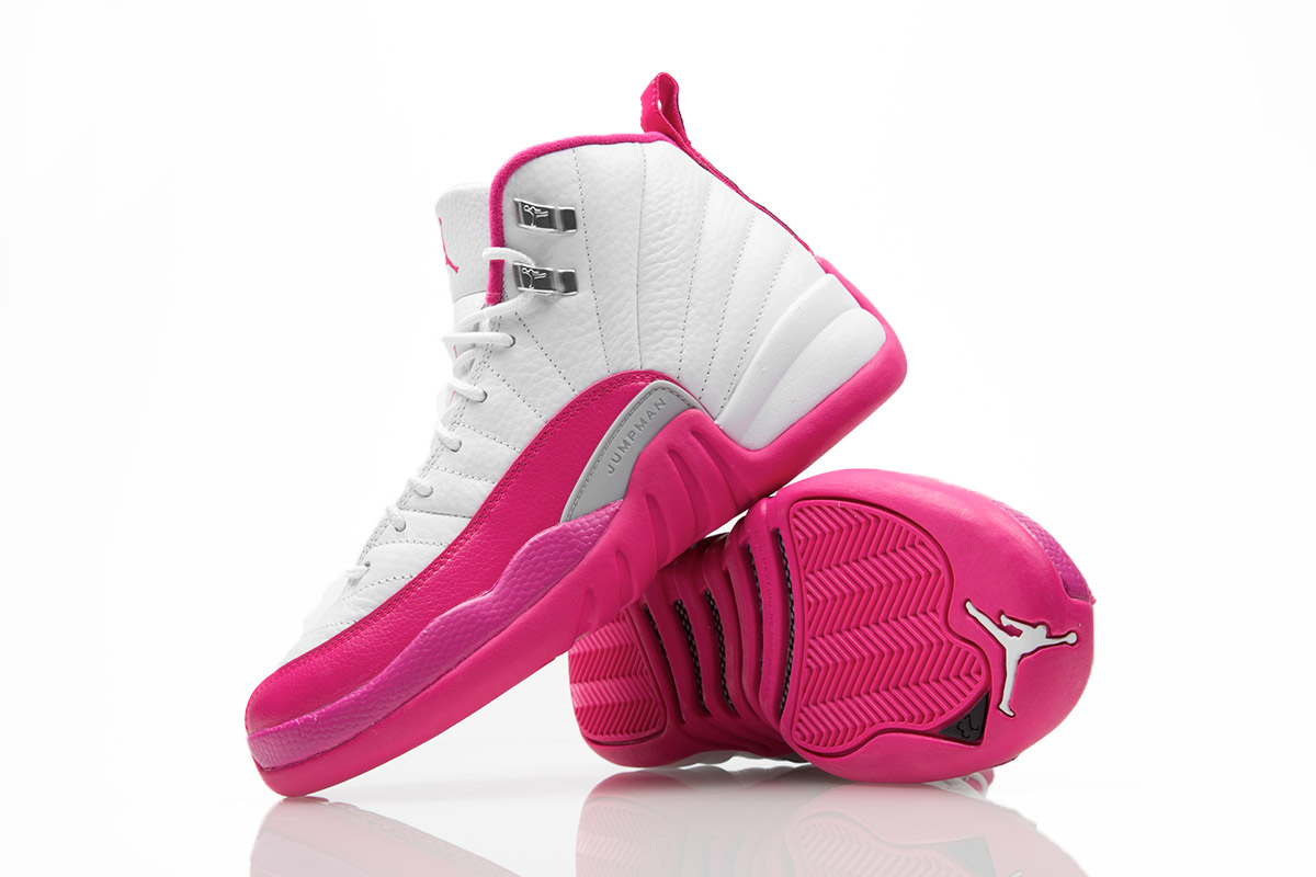 1200x800 Air Jordan 12 GS White Dynamic Pink Release Date - Sneaker Bar Detroit
