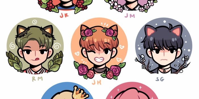 2048x2048 Download Bts Chibi Wallpaper(52+) - Free Desktop Backgrounds