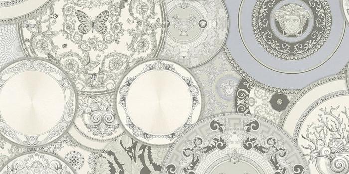 1000x1000 Les Etoiles de la Mer 2 Motif Wallpaper Silver Grey