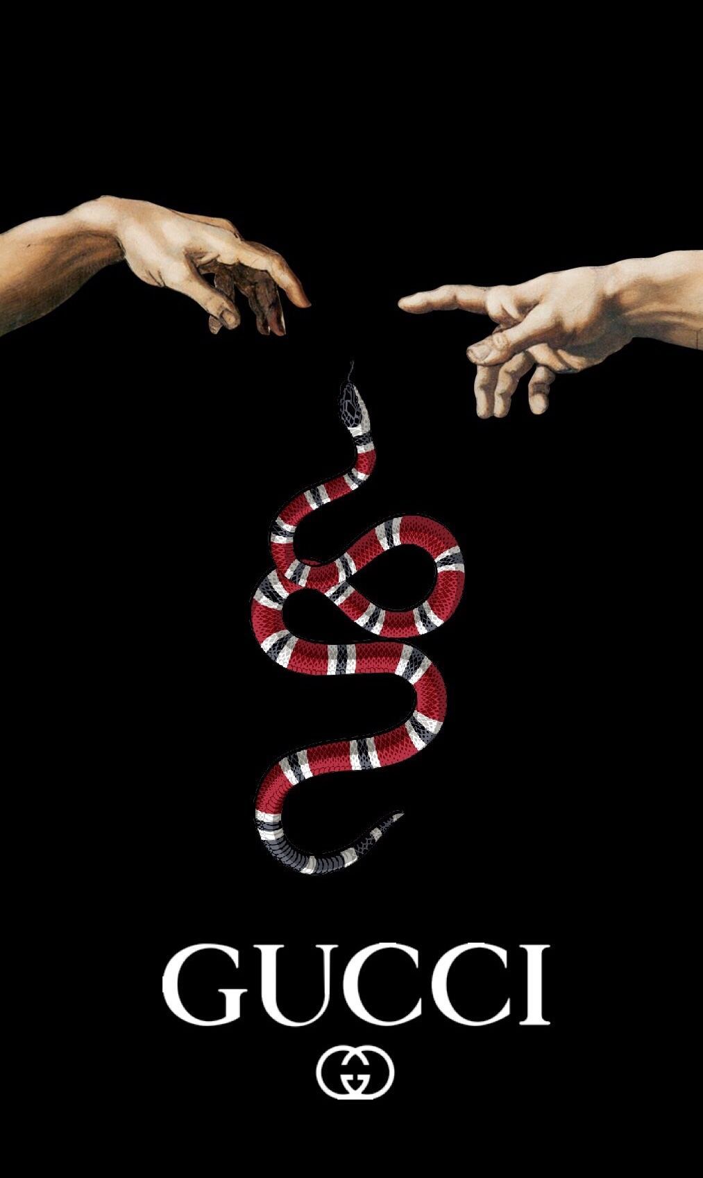 1013x1697 Gucci Snake With The Creation Of Adam Wallpaper - Gucci Snake Iphone