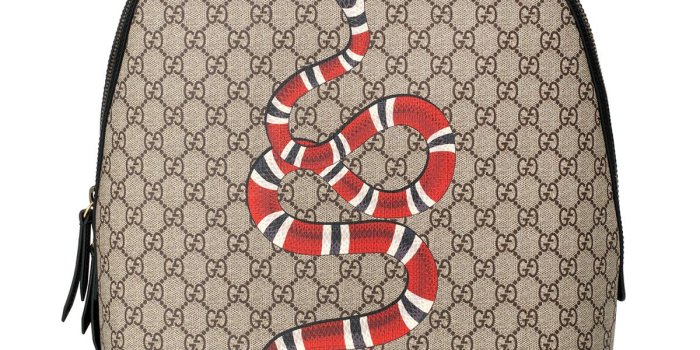 1200x1500 Snake-Print GG Supreme Backpack