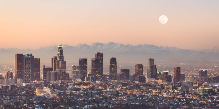 1650x1070 Los Angeles Skyline Wallpaper Mural | Murals Wallpaper