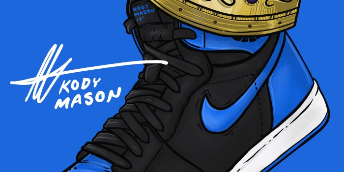 5400x6450 Sneaker Art - Jordan - Royal 1 - Royal Blue : By Kody Mason | Heat
