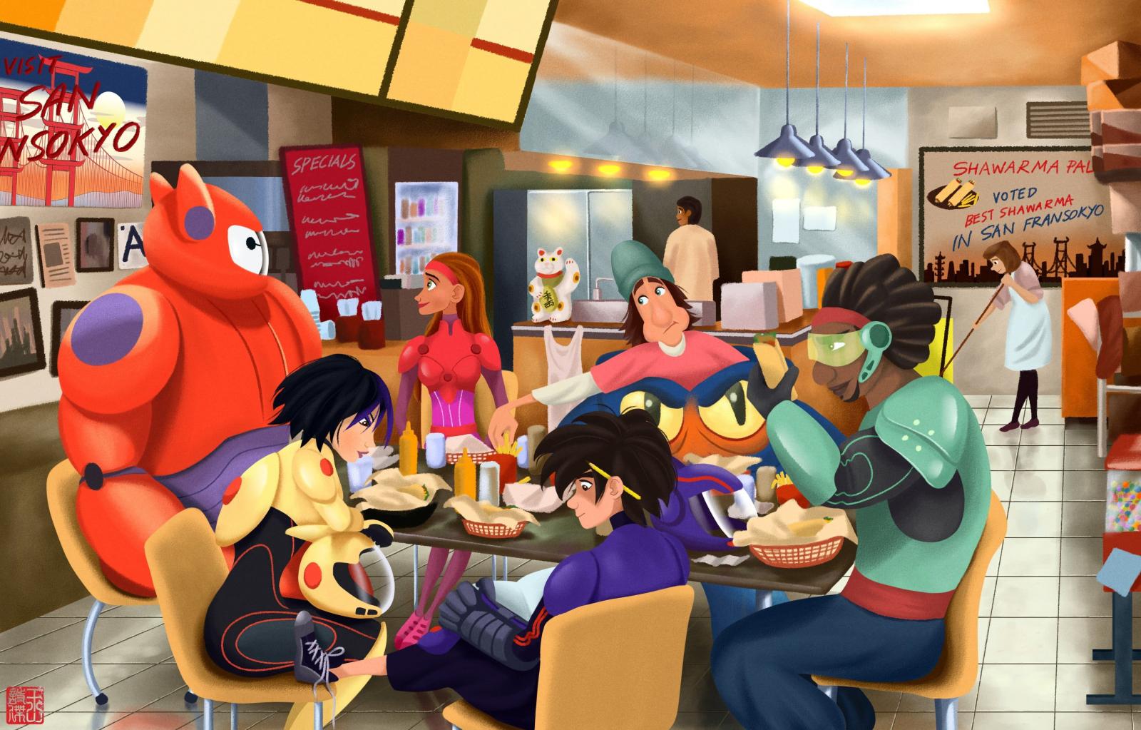 3507x2244 Big Hero 6 characters wallpaper, DeviantArt, Big Hero 6, Baymax (Big