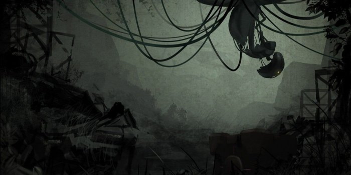 1280x839 Grey garage illustration, drawing, Portal 2, Portal (game) HD