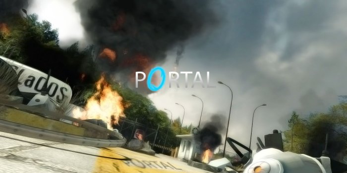 1728x1080 Glados Destroyed - Portal 2 Wallpaper