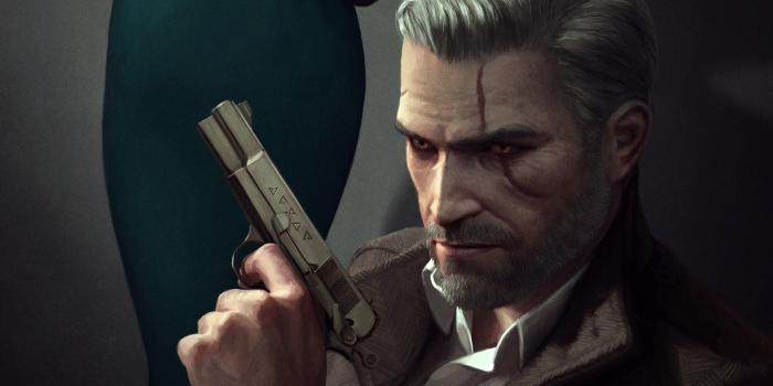 2560x1440 Wallpaper : digital art, artwork, Gentleman, The Witcher, The