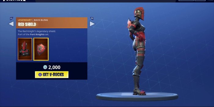 2048x1152 The Ultra-Rare Red Knight 'Fortnite' Skin Has Her Back Bling Now