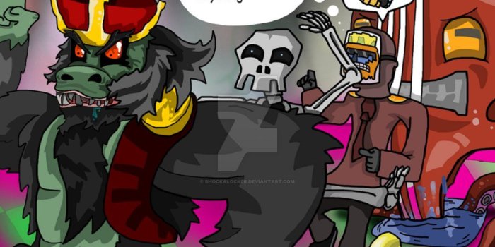 1057x755 Crypt of the Necrodancer - Konga! by shockaLocKer