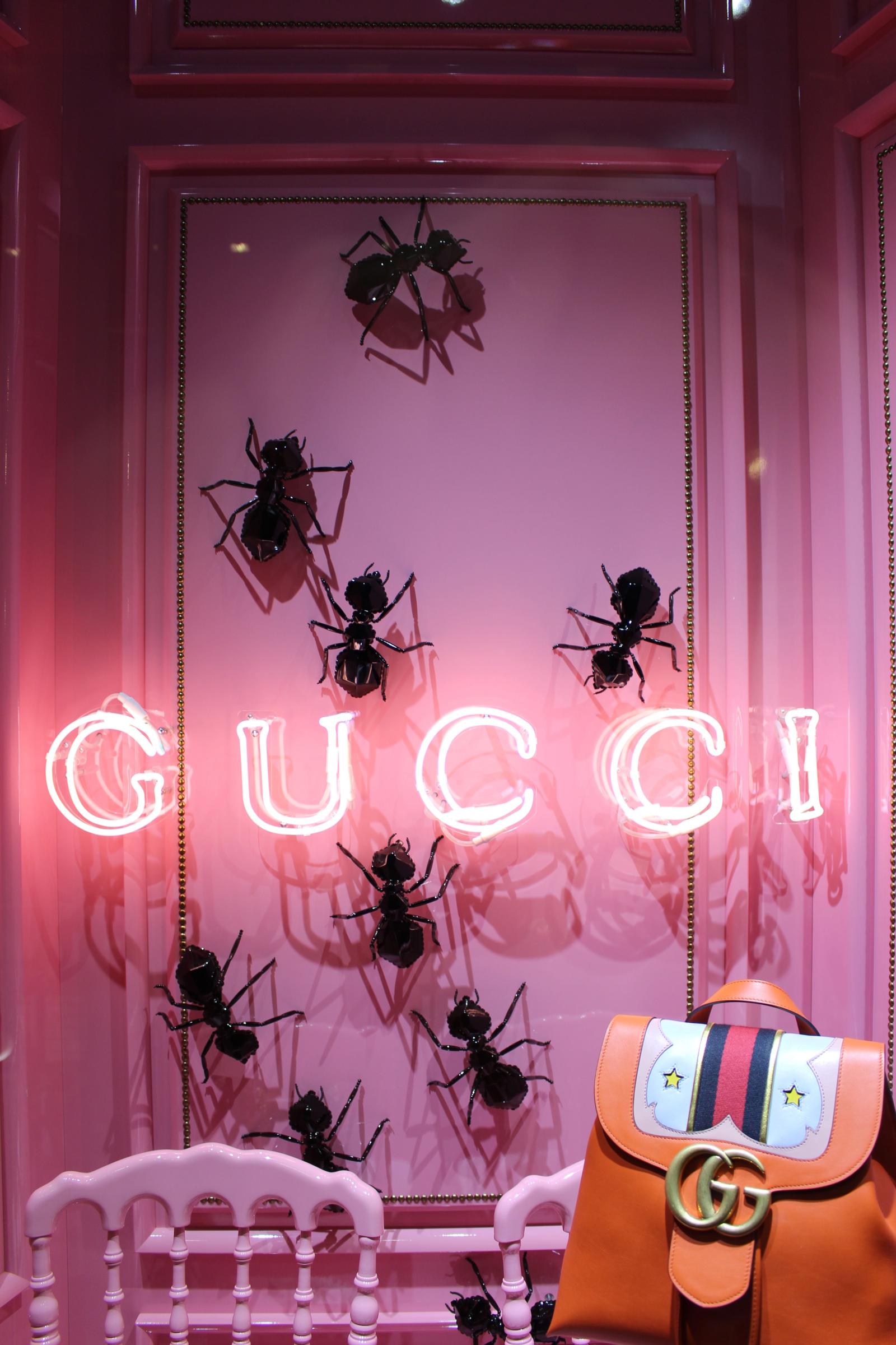 3456x5184 Gucci / Galeries Lafayette / Paris / 2016 | Visual recording | Pink