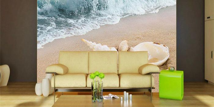 990x800 custom 3d modern photos high quality non woven wallpaper sunshine beach  seaside island sea view background wall home decor-in Wallpapers from Home 