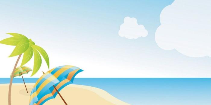 1024x768 Beach: Ball Summer Palm Umbrellas Ocean Sand Sunshine Beach