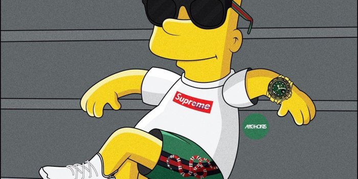 1080x1080 Good Bart Simpson Supreme Wallpapers – Wallpaper Cave combination