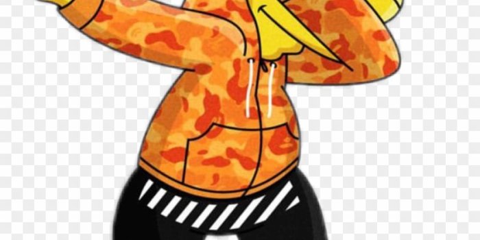 840x1123 Bart Dab Supreme Simpson Gang Trap Swag Fresh Simpsons - Hypebeast T