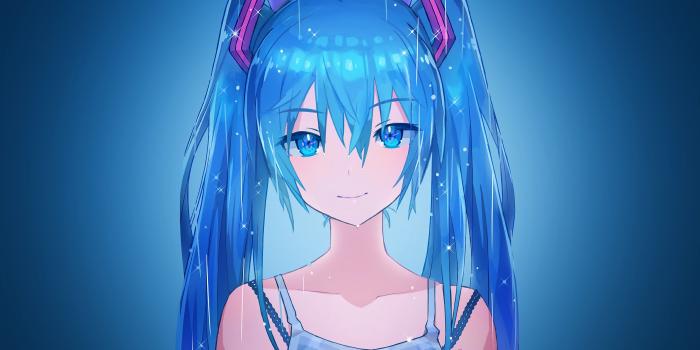 3840x2400 Wallpaper : illustration, anime girls, blue, Hatsune Miku, computer