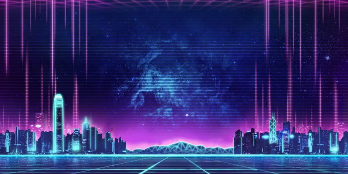 1920x1080 HD wallpaper: Night, Music, The city, Neon, Background, Synth