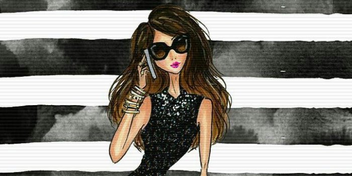 720x1280 Chic Fashionista Wallpaper Iphone Girly | Fashion Illustration