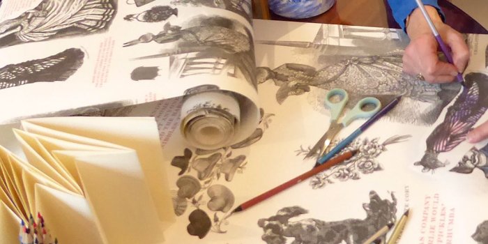 1063x1063 Charlotte Cory - Fashionista Colouring Wallpaper - Charlotte Cory