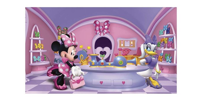 1500x1500 RoomMates Minnie Fashionista Prepasted, Removable Wall Mural - 6' X 10.5'