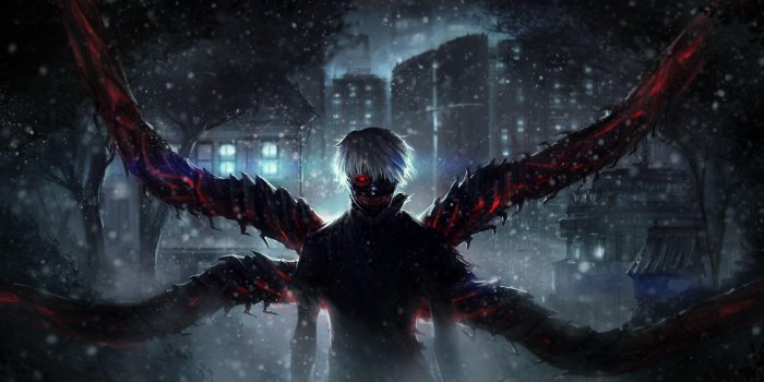 8000x3196 Tokyo Ghoul 4K Wallpapers