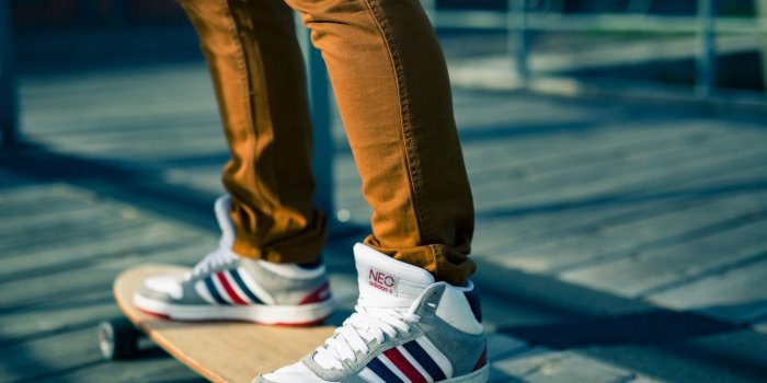 1366x768 Download 1366x768 Skateboard, Adidas Shoes, Focused Wallpapers for