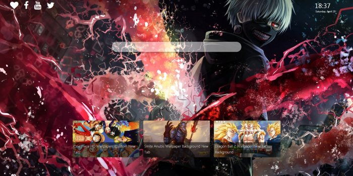 1919x969 Tokyo Ghoul Wallpaper New Tab - New Tabsy