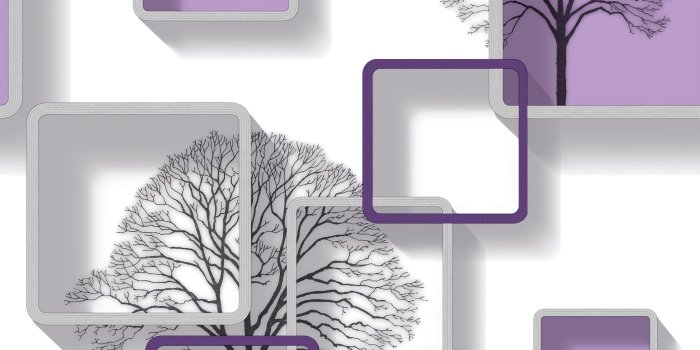 2650x2650 Modern purple patterned 3D Wallpaper - 122002